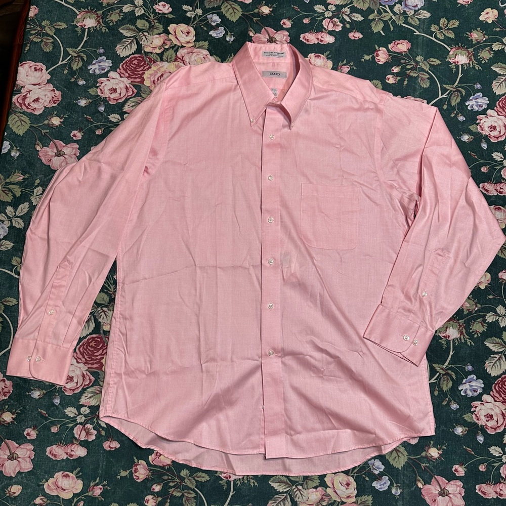 Izod Men's Pink Dress Shirt